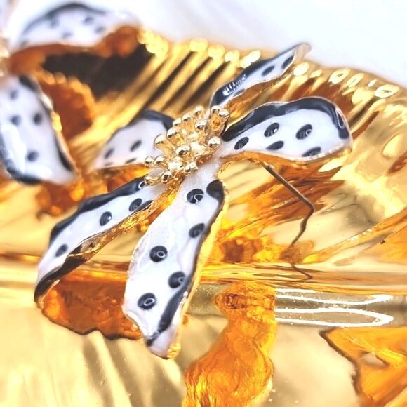 ZARA tropical flower stud earrings - Picture 6 of 11